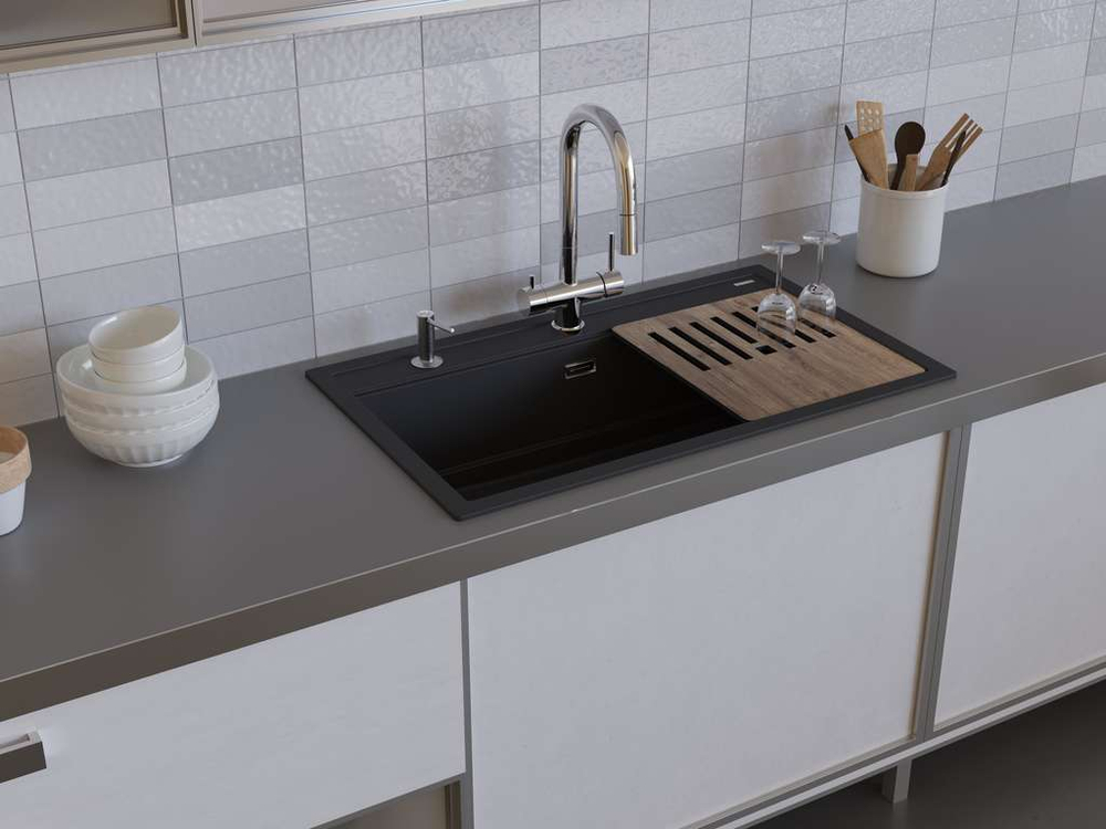 Мойка Omoikiri Kitagawa 86-LB-GR Artceramic | Leningrad grey