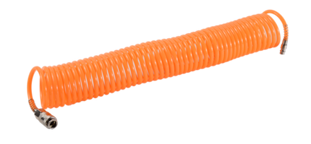 Шланг воздушный спиральный для компрессора 10 метров Вихрь