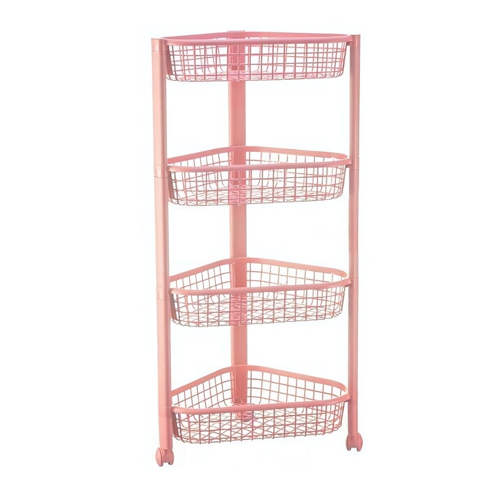 Полка угловая ЕВРО (4 секции) на колесах М2757