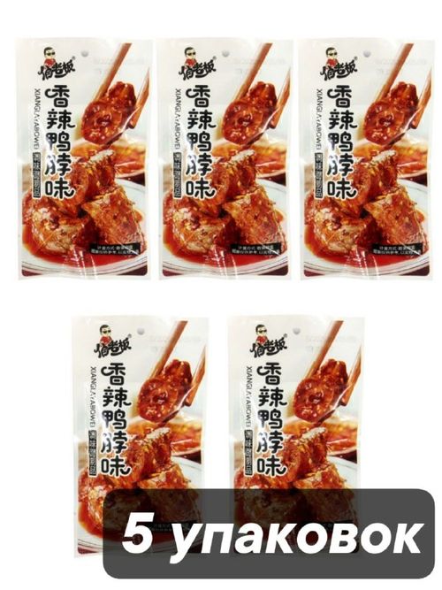 Снеки соевые Острые утиные шейки Xianglayabowey 18 г x 5 шт