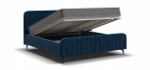 Кровать BOSS SKANDY new 160*200 велюр MONOLIT синий