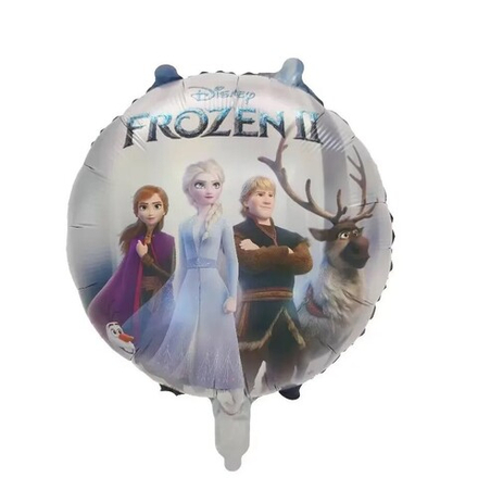 Шар фольга 45см. Круг Холодное сердце 2