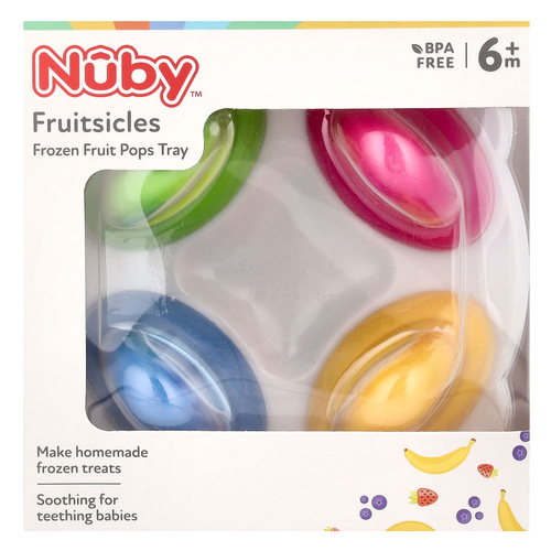Nuby, Garden Fresh Fruitsicles, от 6 месяцев, 4 пакетика