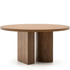 Стол Nealy Ø 150 см, шпон темного ореха