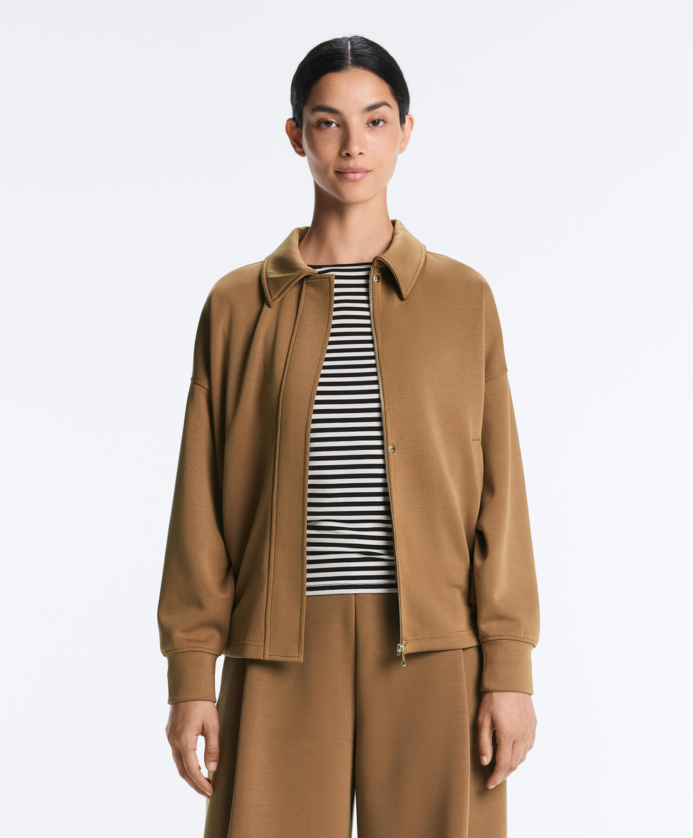 Oysho Куртка-пиджак из саржи с поясом, медный