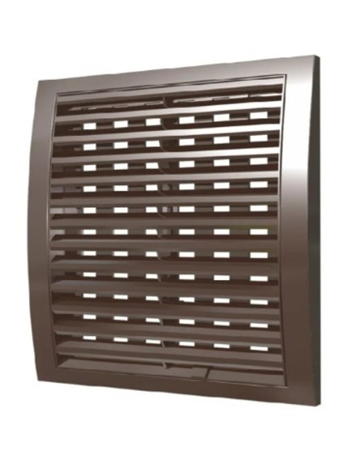 Решетка вент. 250*250 мм регулируемая Эра корич