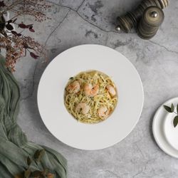 Тарелка глубокая 250 мл d 24 см h5 см для пасты, для супа белая фарфор P.L. Proff Cuisine [3]