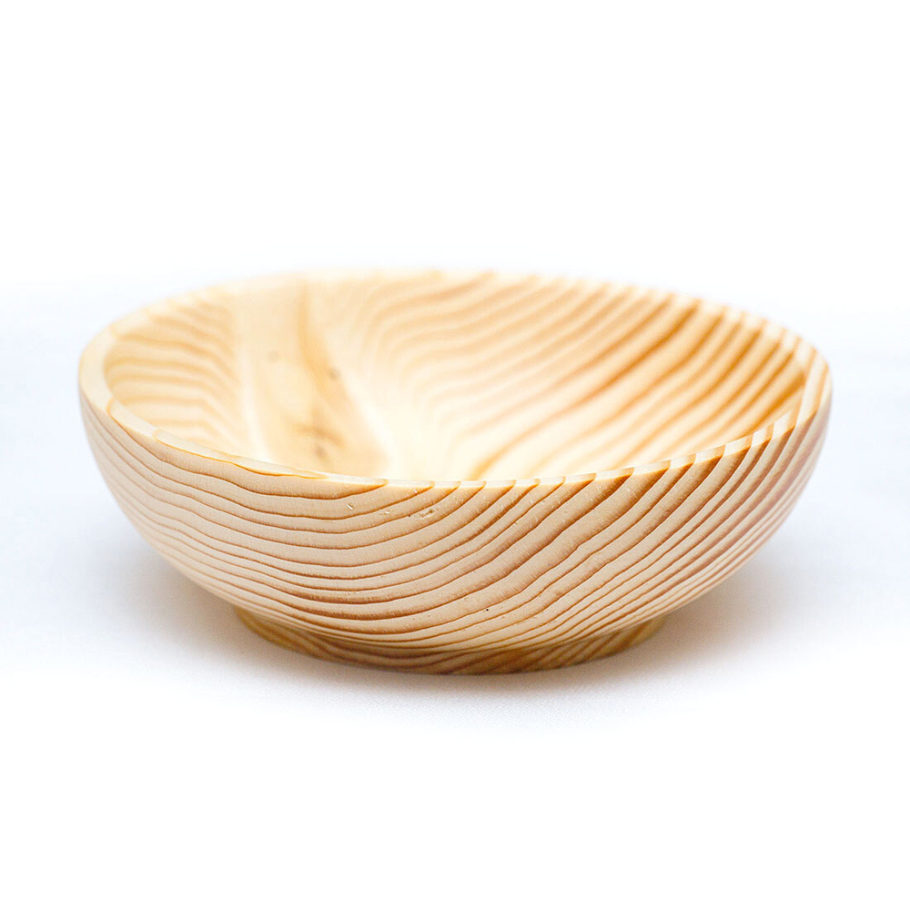 Деревянная глубокая чаша-тарелка Art of Siberia из древесины сибирская пихта T69