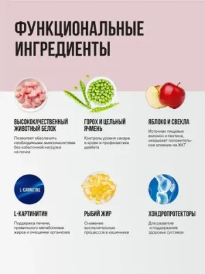 Корм сухой BOWL WOW с индейкой, рисом и яблоком для собак средних пород