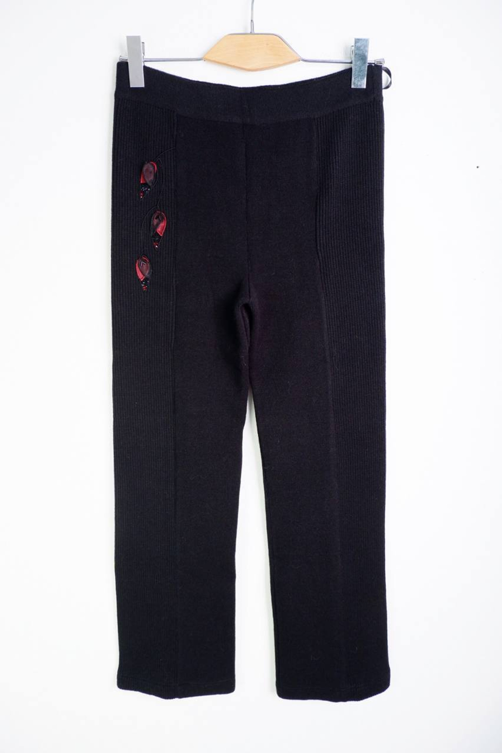 Брюки вязаные стильные, визуально на 48 размер