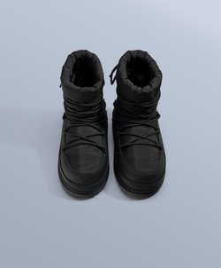 OYSHO Нейлоновые ботинки для апре-ски на шнуровке,черный
