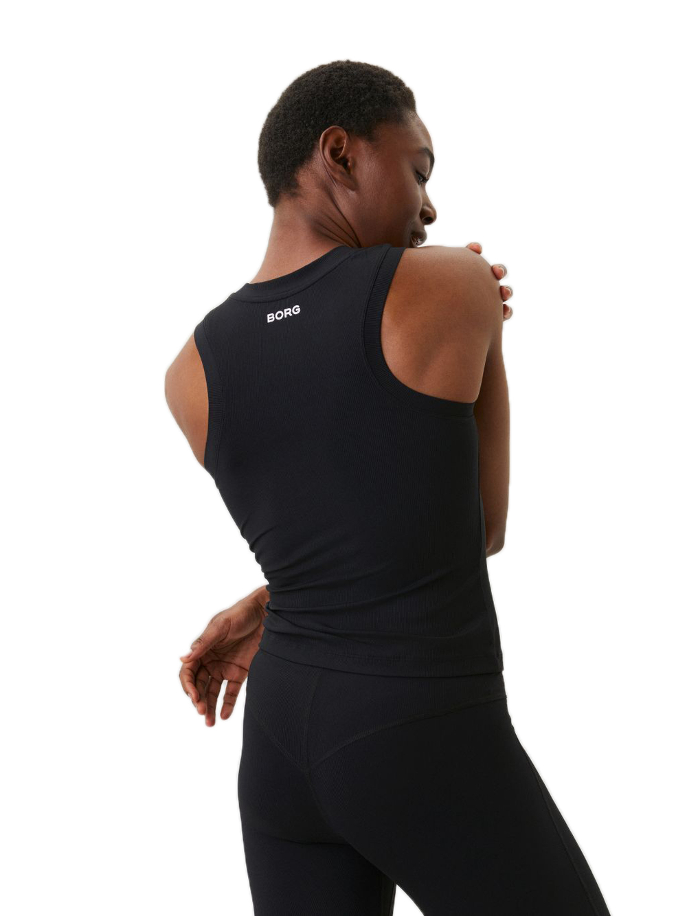 Женский топ теннисный Björn Borg Rib Tank W - black beauty
