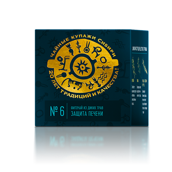 Фиточай из диких трав № 6 (Защита печени) - Baikal Tea Collection