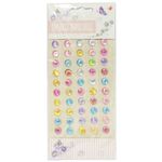 Набор наклеек Стразы Кристалл, 16*9см, акриловые, Egoist, ассорти, 1 шт.