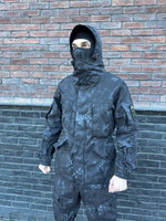 Костюм горка 6 флис осень-зима / чёрный питон