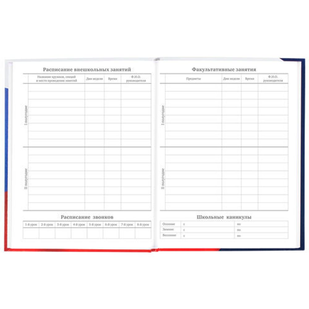 Дневник 5-11 класс 48 л., твердый, BRAUBERG, глянцевая ламинация, с подсказом, "Герб России", 106393