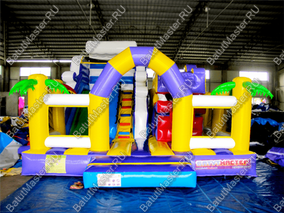 Надувной батут "Мульти-сафари-утка" 6*6*4 м