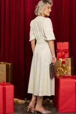 Платье праздничное Мадлен (белое золото) П14603-18М LT Collection