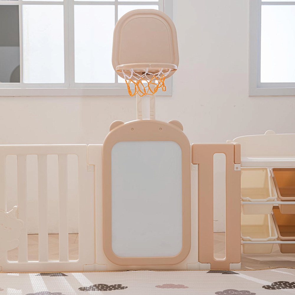 Манеж UNIX Kids DeLuxe House&Storage Camel, 150 x 180 см с игровыми аксессуарами