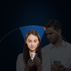 Стекло на экран "Антишпион" для смартфона Samsung Galaxy S26+ Плюс, серия 2.5D Privacy Screen Protector от Dux Ducis