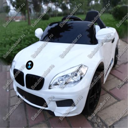Детский электромобиль "BMW/БМВ" белый, стандартная комплектация