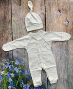 Комплект на выписку 6 предметов велюр "Мишка" (Цвет: Серо-розовый)