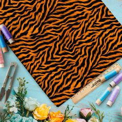 Ткань премиум атлас мелкий тигр