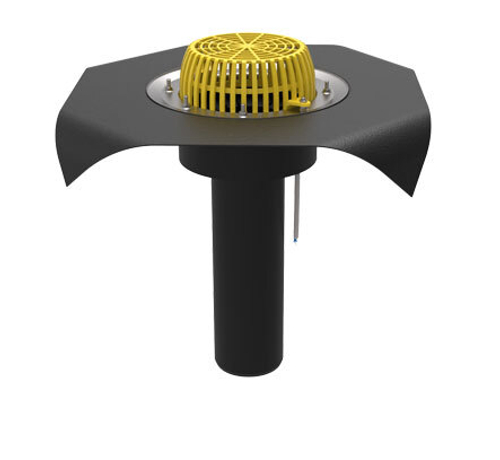 ТП-01.У.100/4/B-Э Кровельная воронка с полимербитумным полотном Dn110