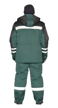 Костюм зимний "Зимник" брюки (т.зеленый/черный)