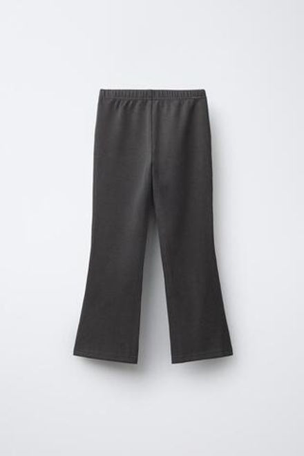 ZARA БРЮКИ FLARE В РУБЧИК С МОДАЛОМ, ШОКОЛАДНЫЙ