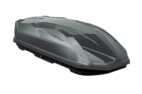 Автобокс на крышу автомобиля "Cybort Enzo Exclusive" 530 л, двухсторонний (темно-серый матовый) / ТюнАвто