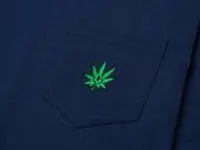 Футболка дл. рукав HUF GREEN BUDDY L/S POCKET TEE вид 2