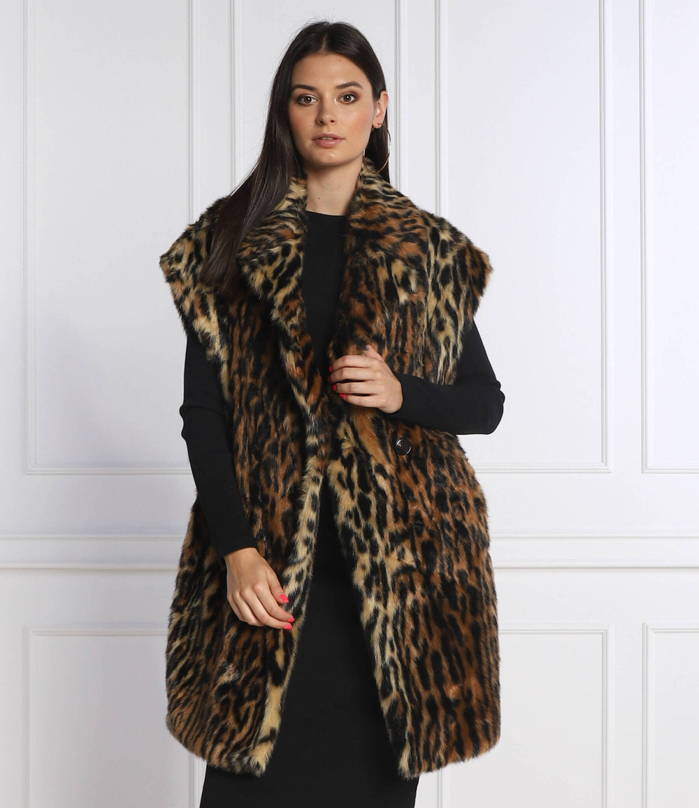 futrzany безрукавка gilet TWINSET - коричневый(222TP2182)