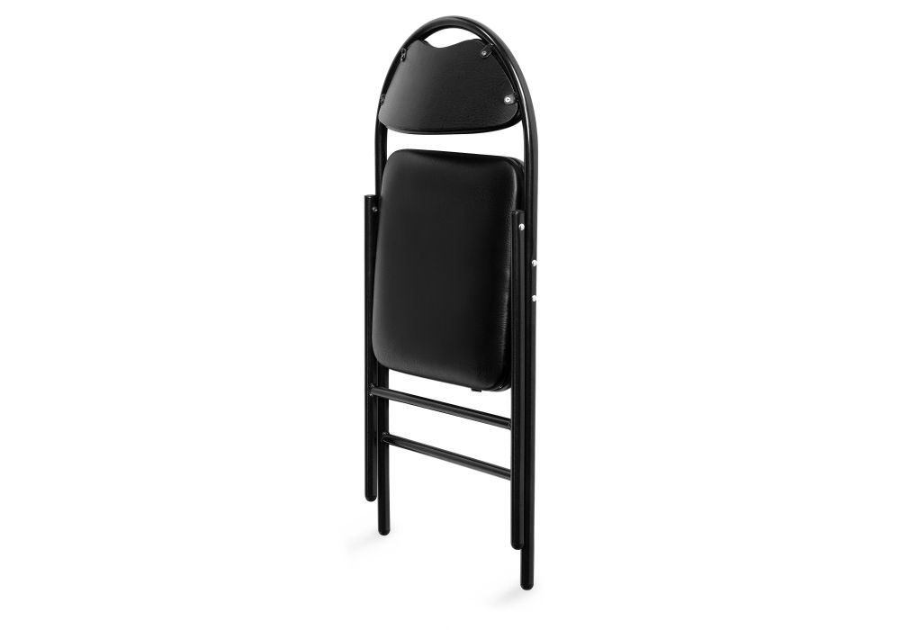 Стул на металлокаркасе Gikat черный / мусс темный