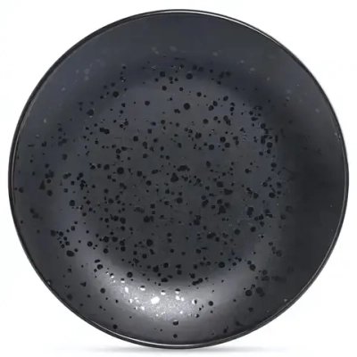 Тарелка обеденная DROPS черный 24.8см DMD161