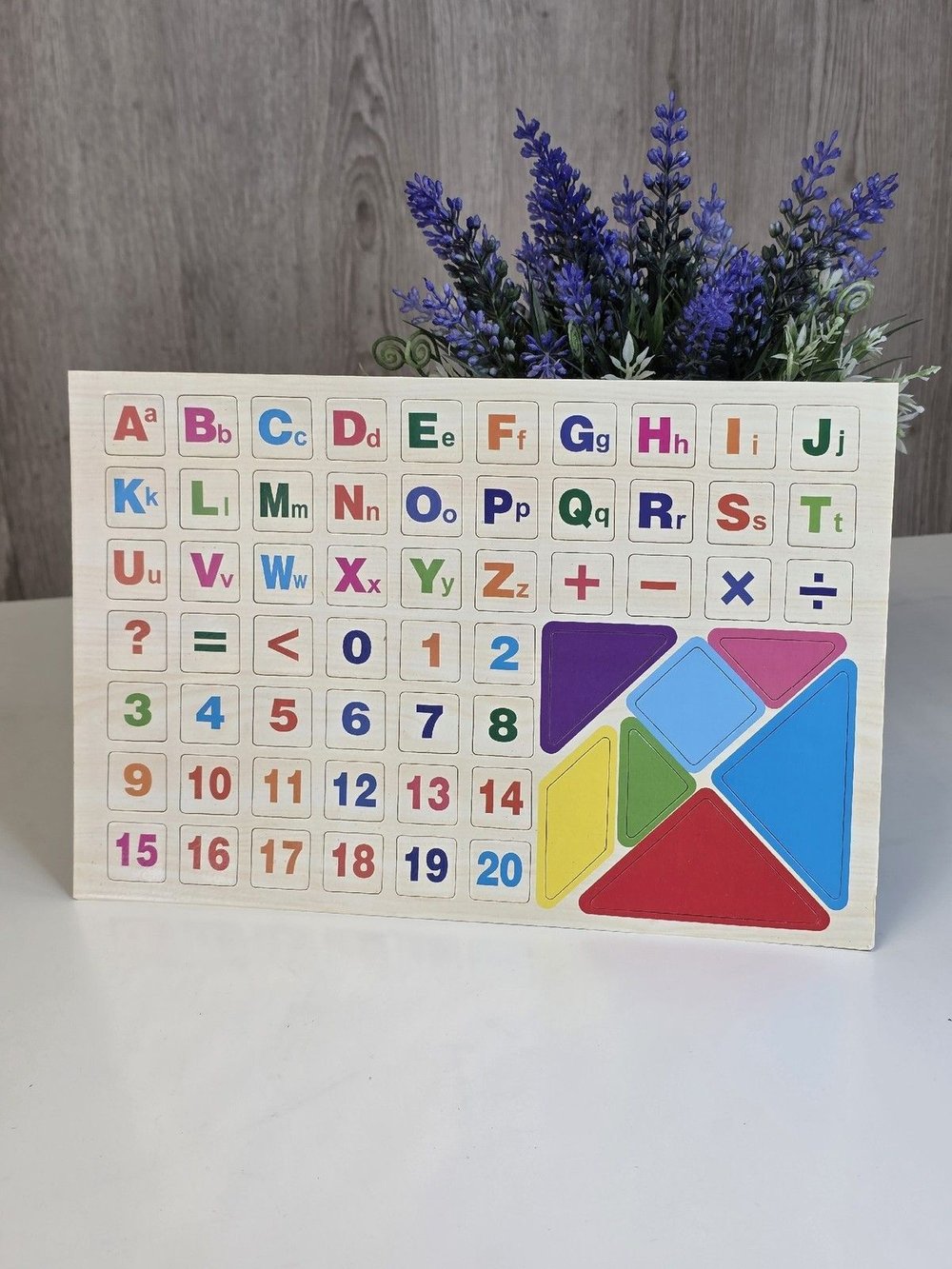 Счеты детские деревянные с магнитной доской