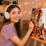 Картина по номерам Клинок рассекающий демонов Кёджуро Ренгоку