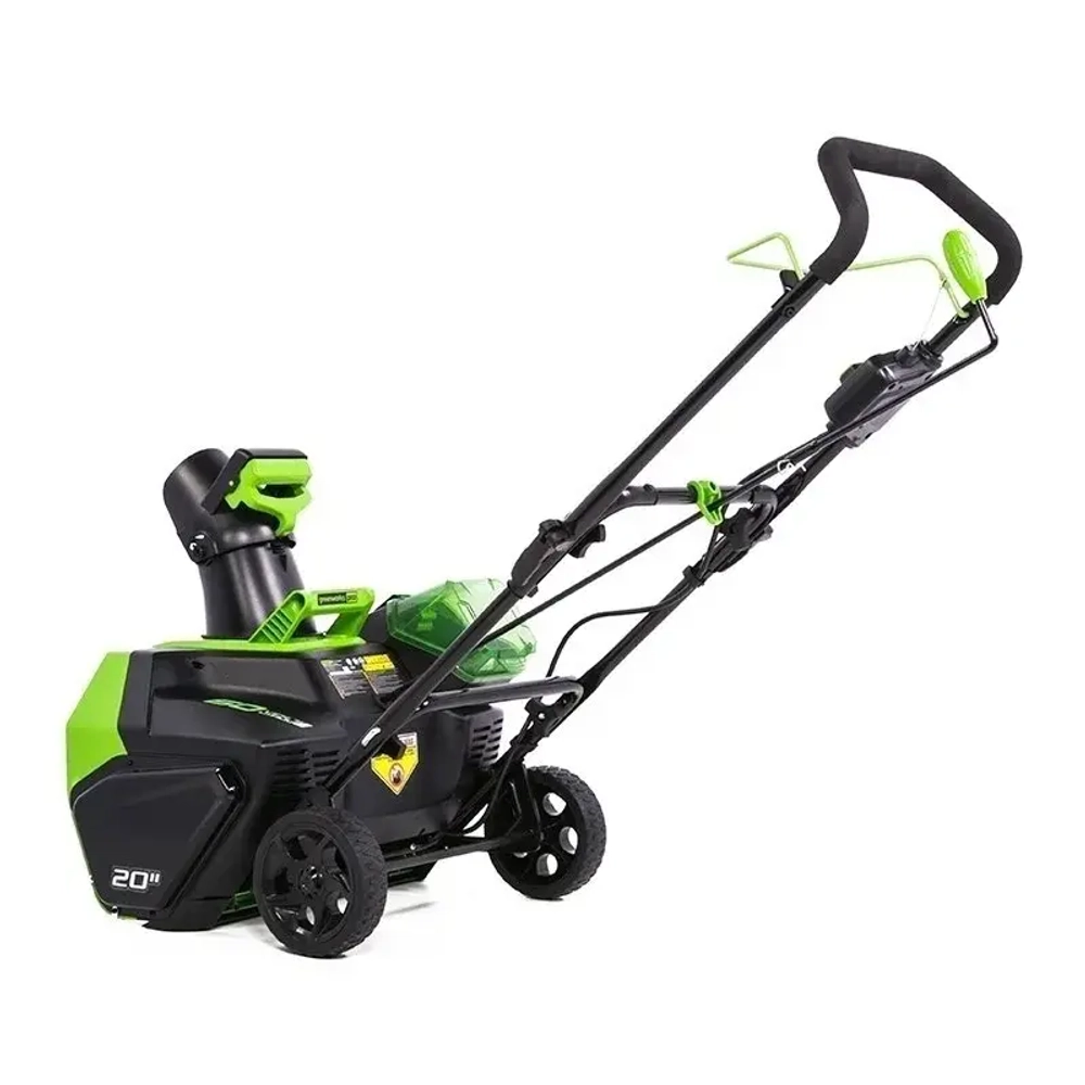Greenworks GD60ST 60В аккумуляторный снегоуборщик (1 x 4 Ач, ЗУ) ковш 51 см, выброс 6 м 2602407UB