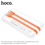 Портативный аккумулятор HOCO J119 10000 mAh PD 20W+22,5W (белый)