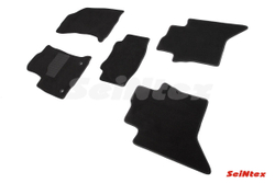 Ворсовые коврики LUX для Toyota Hilux VIII 2015-н.в., Seintex.89665