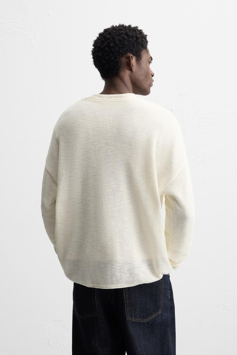 Свитер relaxed fit из рельефной ткани