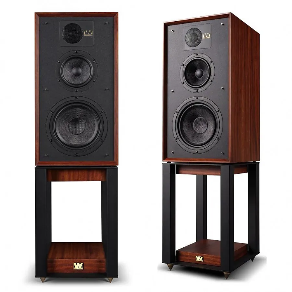 Wharfedale 85th Anniversary Linton with stands MAHOGANY (красное дерево) полочная акустическая система со стойками