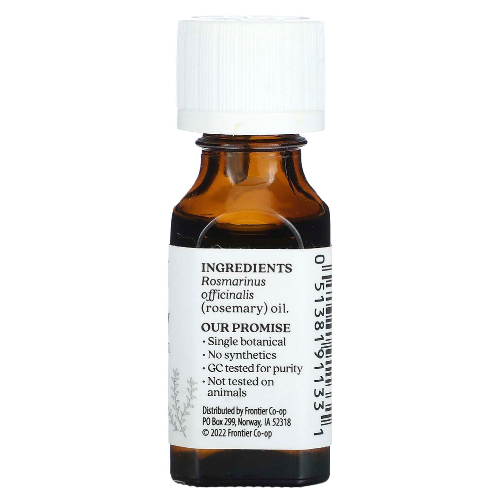 Aura Cacia, чистое эфирное масло, розмарин, 15 мл (0,5 жидк. унции)