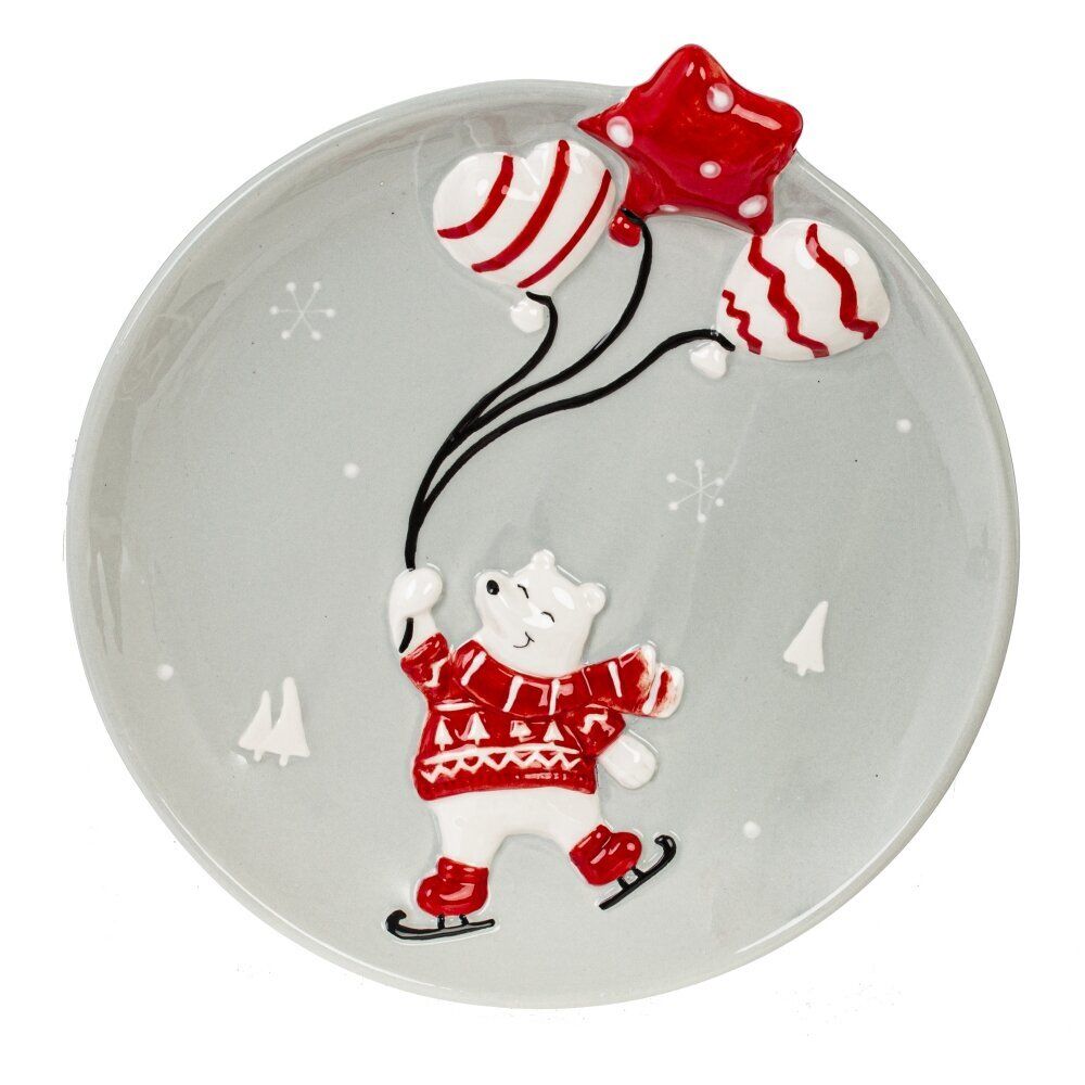 GAEM Тарелка "Белый медведь", L21 W20 H3,5 см