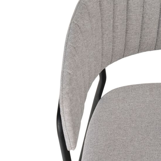 Стул Turin серый с чёрными ножками