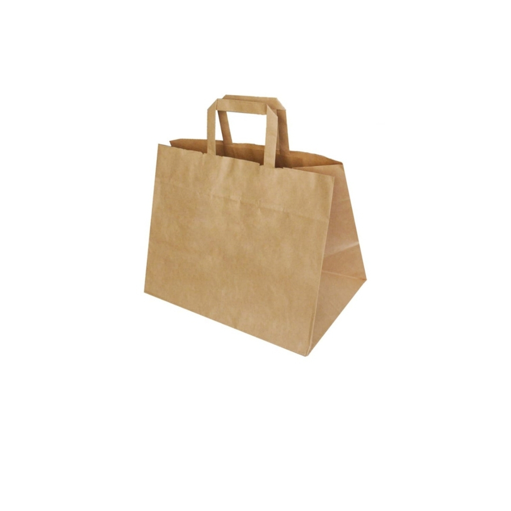 ПАКЕТ БУМАЖНЫЙ 320*200*220 С РУЧКОЙ БУМАЖНОЙ 300 ШТ.