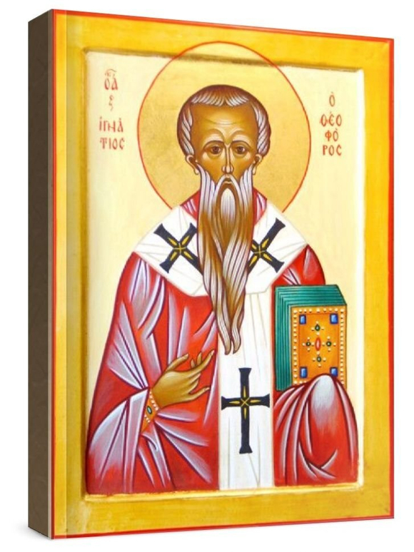 Игнатий Богоносец (рукописная икона)