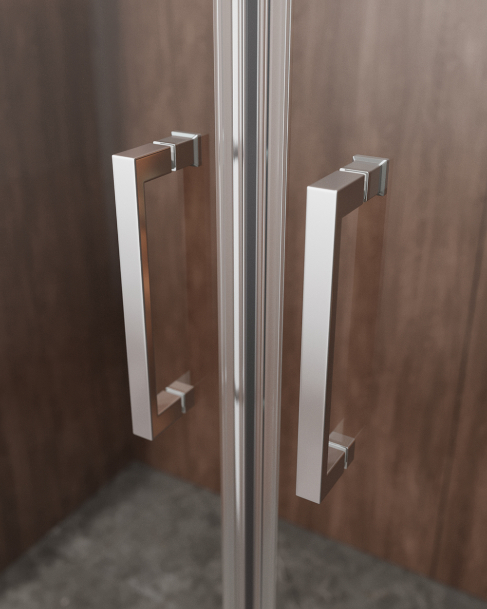 Душевой уголок Cezares MOLVENO-AH-2/1-170/90-C-Cr-IV, 170х90х195, профиль хром, стекло прозрачное