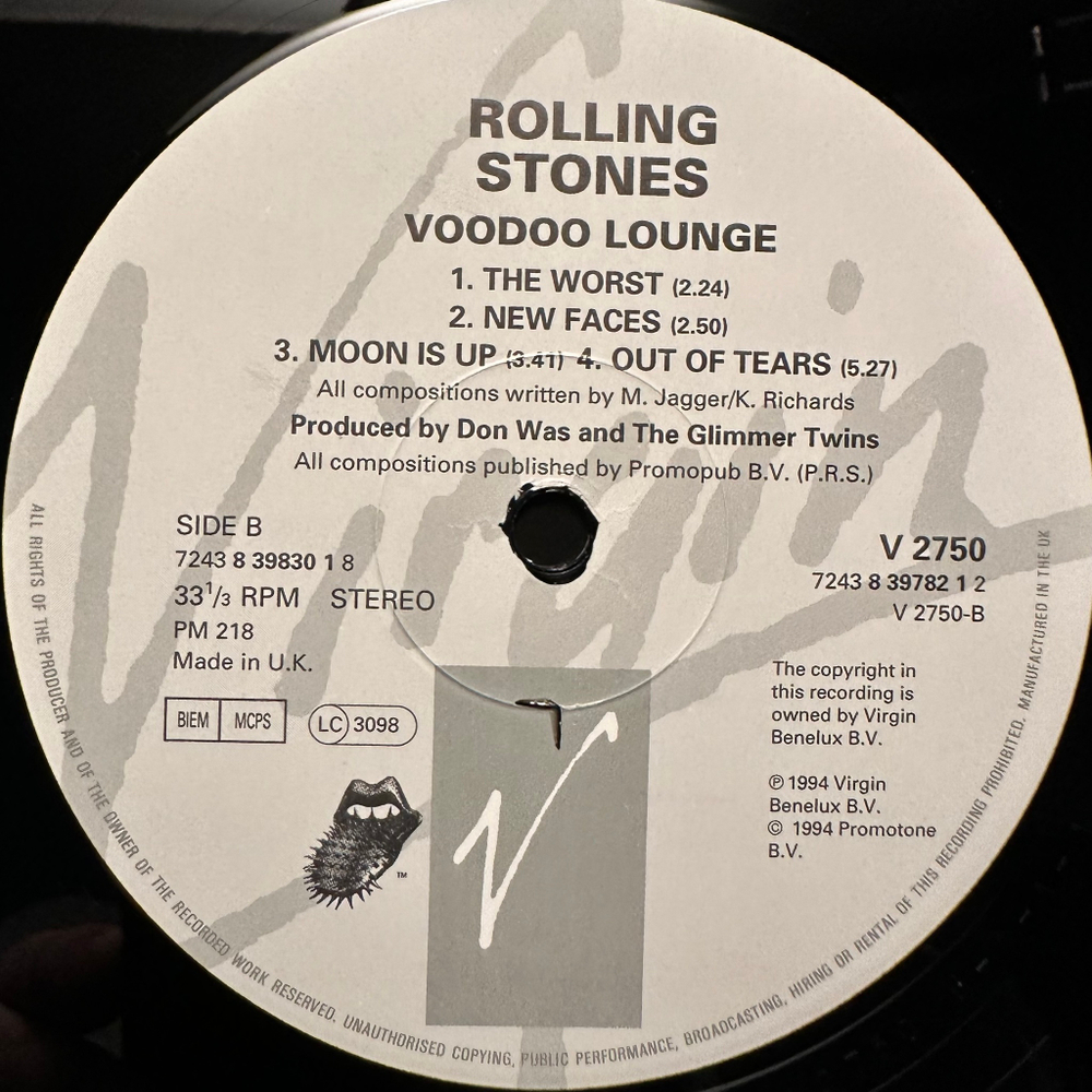 Rolling Stones - Voodoo Lounge 2LP (Англия 1994г.)