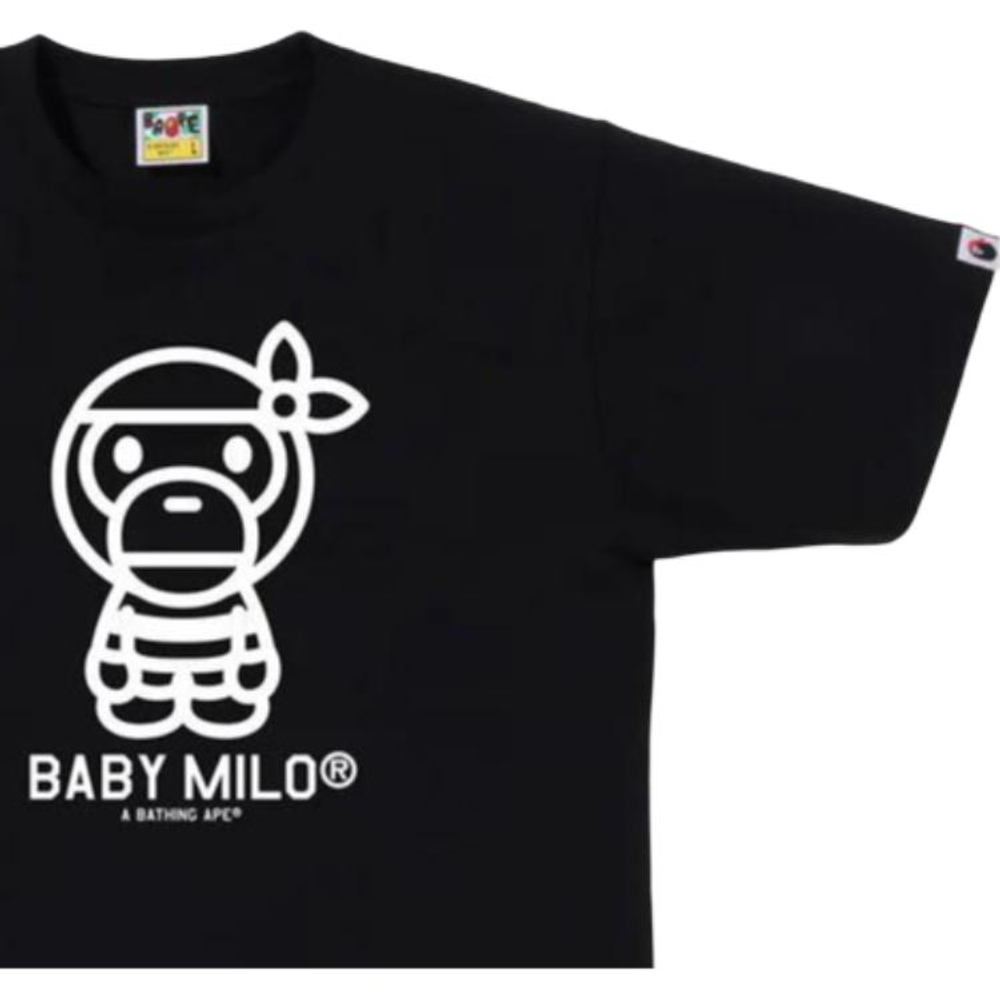 A Bathing Ape Pirate Baby Milo Tee черный